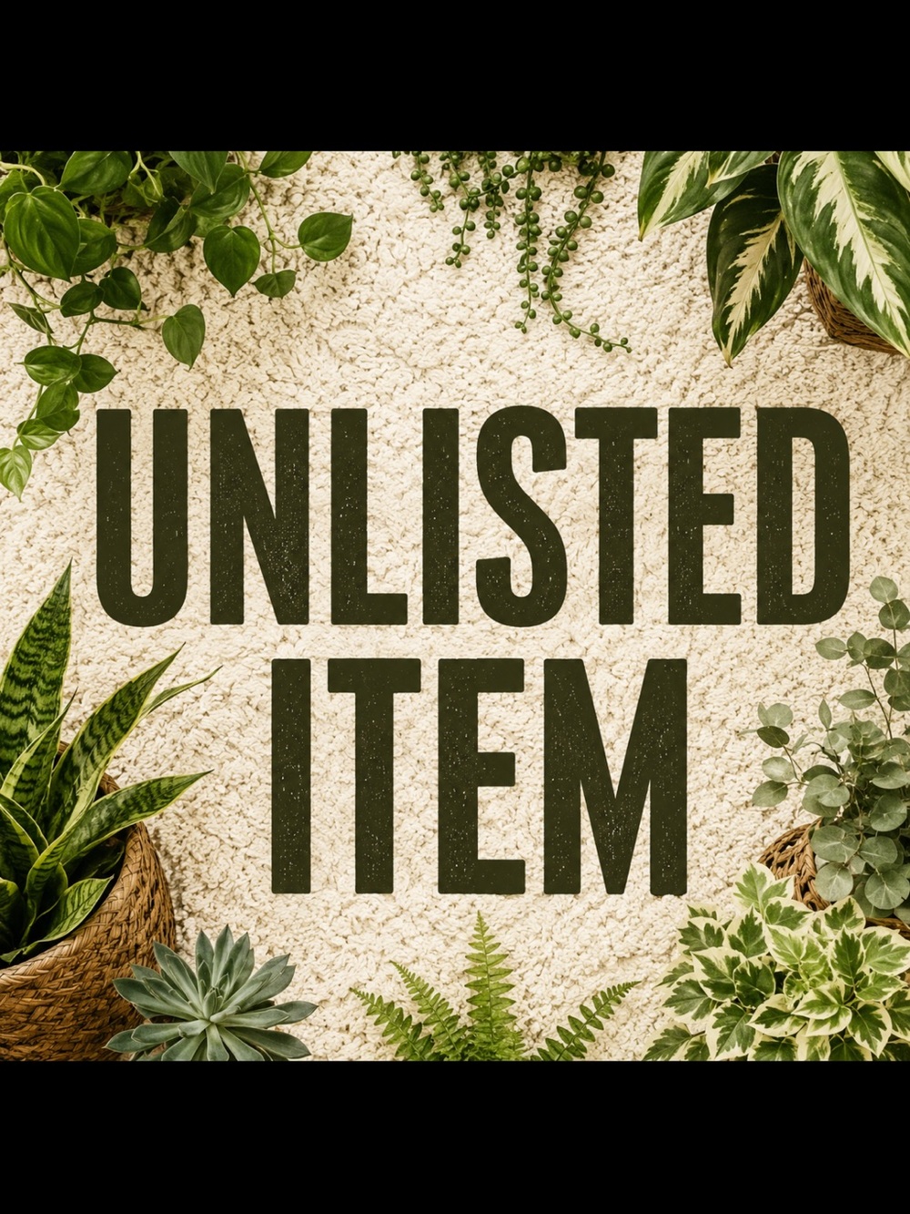 Unlisted Item For Live Show